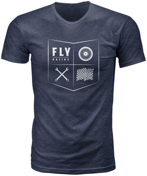 Fly Racing Fly All Things Moto Tee Midnight Navy Md 352-1208M