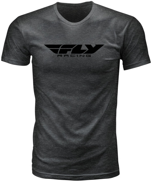 Fly Racing Fly Corporate Tee Black Onyx Heather Lg 352-0937L