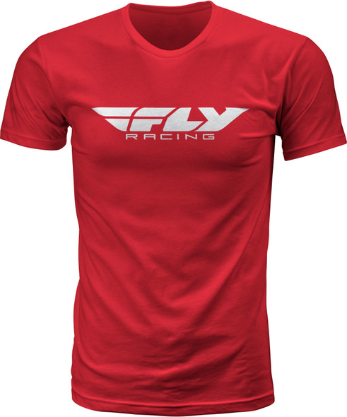 Fly Racing Fly Corporate Tee Red Ym Red Ym 352-0942Ym