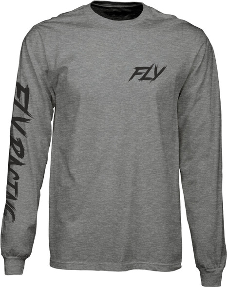 Fly Racing Fly Fusion L/S Tee Dark Grey Heather Md 352-0660M