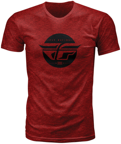 Fly Racing Fly Inversion Tee Blaze Red Heather Sm 352-1216S