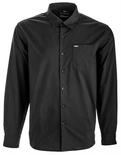 Fly Racing Fly L/S Button Up Shirt Black Md 352-6200M
