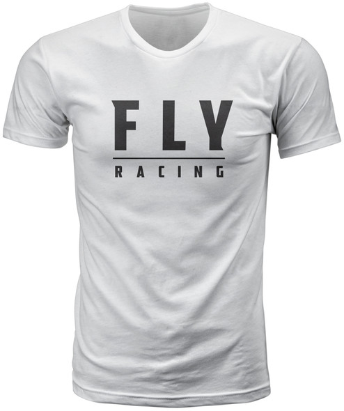 Fly Racing Fly Logo Tee White Sm 352-1245S