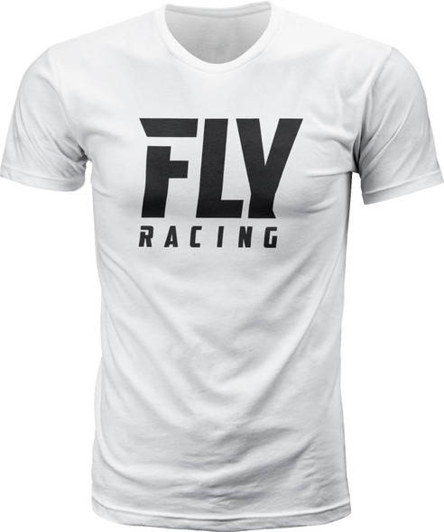 Fly Racing Fly Logo Tee White Sm White Sm 352-1174S