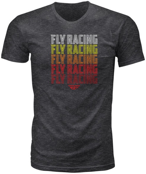 Fly Racing Fly Nostalgia Tee Dark Grey Heather Md 352-0638M