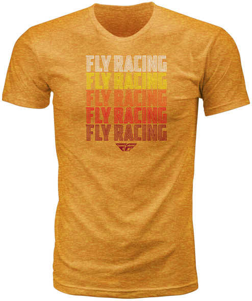 Fly Racing Fly Nostalgia Tee Mustard Heather Lg 352-0640L