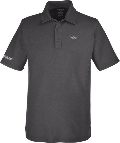 Fly Racing Fly Performance Polo Charcoal Lg 352-6016L