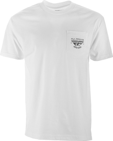 Fly Racing Fly Pocket Tee White Sm White Sm 352-1034S