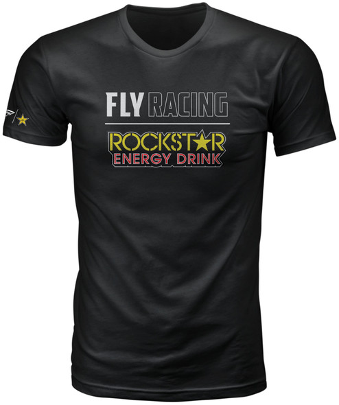 Fly Racing Fly Rockstar Logo Tee Black Lg 352-0648L