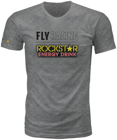 Fly Racing Fly Rockstar Logo Tee Dark Grey Heather 2X 352-06492X
