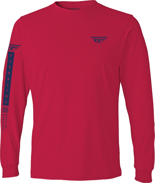 Fly Racing Fly Tribe Long Sleeve Tee Red/Blue 2X 352-41626X