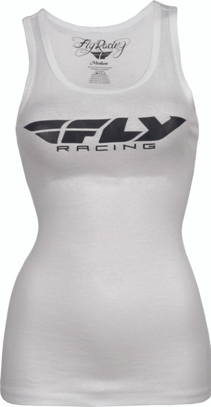 Fly Racing Fly Women'S Corporate Tank White 2X 356-61342X