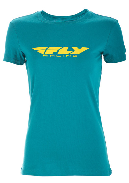 Fly Racing Fly Women'S Corporate Tee Teal 2X 356-03792X