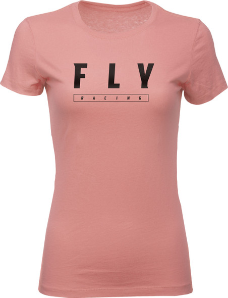 Fly Racing Fly Women'S Logo Tee Mauve Lg 356-0468L