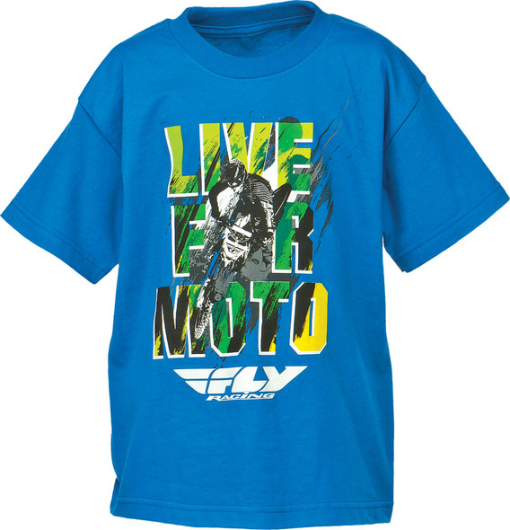 Fly Racing Live For Moto Tee Blue 3T 352-06613T