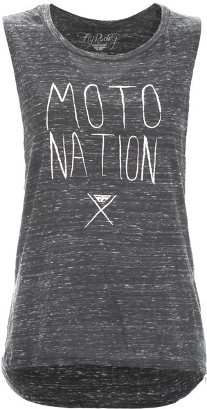 Fly Racing Moto Nation Women'S Muscle Tee Black/Marble Xl 356-0400X