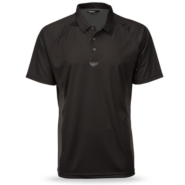 Fly Racing Polo Shirt Black/Grey Sm 352-3180S