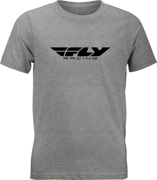 Fly Racing Youth Fly Corporate Tee Dark Grey Heather Ym 352-0657Ym