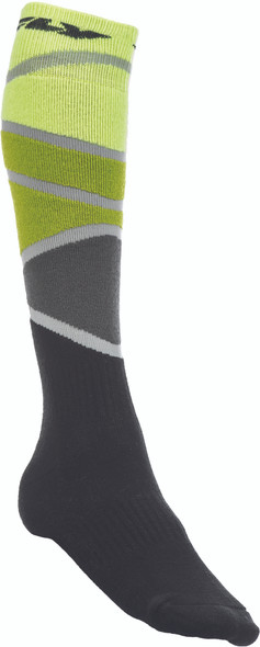 Fly Racing Fly Mx Socks Thick Lime Green/Black Sm 350-0425S