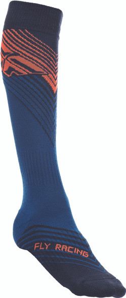 Fly Racing Fly Mx Socks Thin Orange/Blue/Black Lg 350-0431L