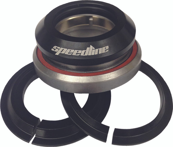 Speedline Integrated Headset Semi-Sealed Black 1-1/8-1.5" Sl-185-Hsk