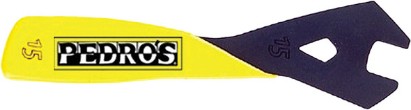 Pedros Cone Wrench W/Yellow Cushion Handle 15Mm 6461015