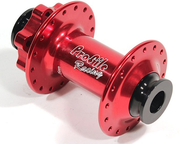 Profile Pro Elite Boost Front Hub Red 110Mm X 32H 15Mm Thru Eltmfhbstred32H