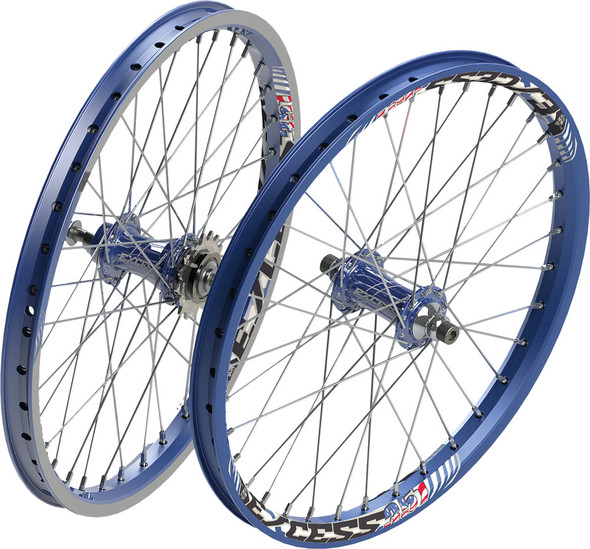 Excess 351 Pro Wheel Set Blue 24X1.75" Exwh4175Blbl