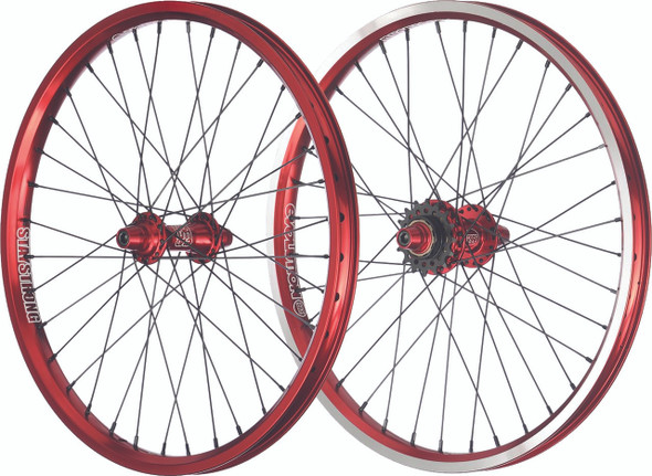 Staystrong Evolution Wheel Set 1-1/8" Red U-Ss6002