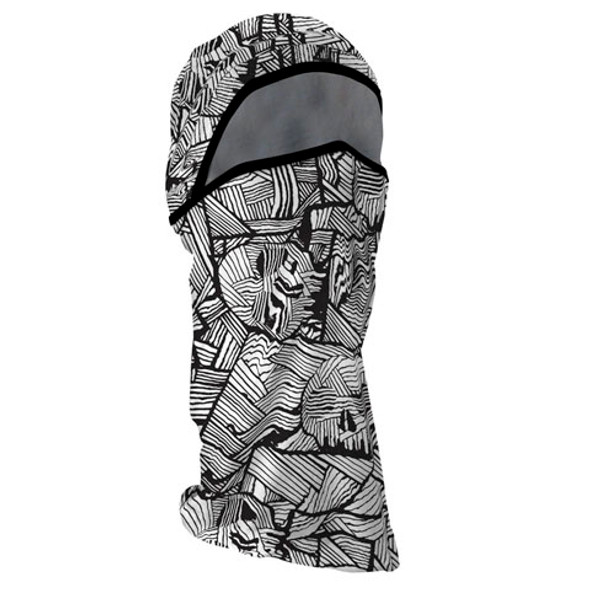 Balboa Balaclava Microlux Convertible Geometric Skull Wb2001