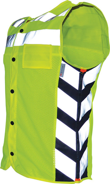 Missing Link Meshed Up Safety Vest Hi-Vis Green 4X Mumg4