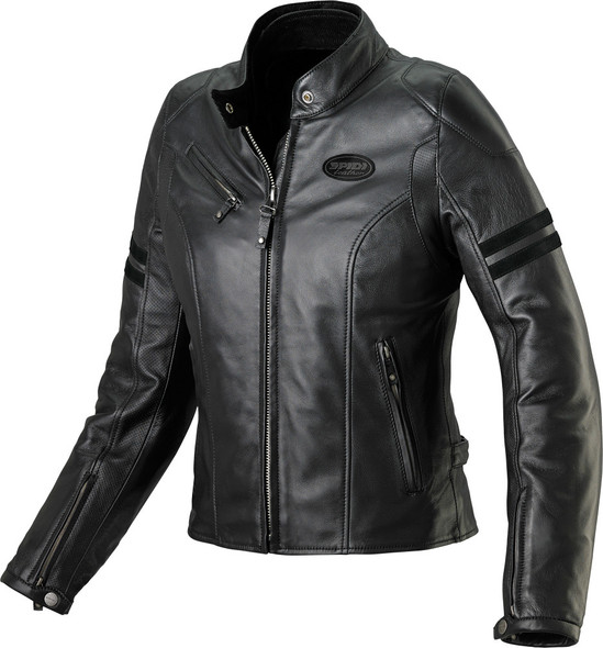 Spidi Ace Ladies Leather Jacket Black E44/42 P128-026-44