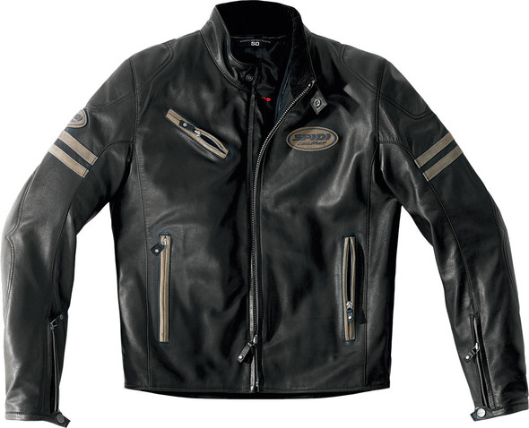 Spidi Ace Leather Jacket Black/Brown E52/Us42 P131-341-52