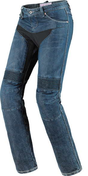 Spidi Furious Ladies Denim Jeans Super Stone Wash Sz 28 J24-110-28