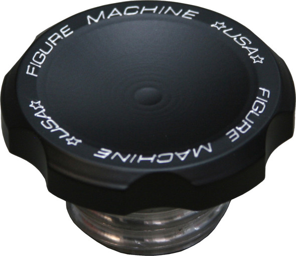 Figure Machine Signature Gas Cap W/Standard Thread Black Denim 944690-Bd