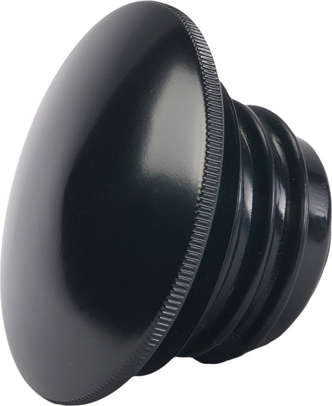 Licks Cycles Cap'N Black Vented Gas Cap Black Semi-Satin Lc-0026