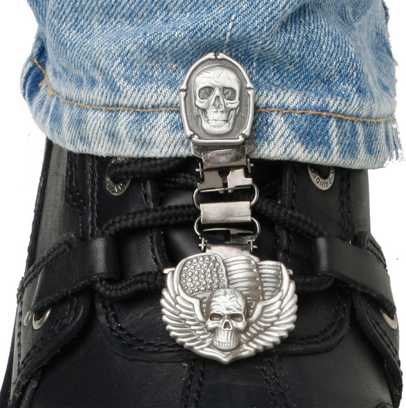 Ryder Clips Laced Boot Type (Bones/Skull) Bsl-Fc