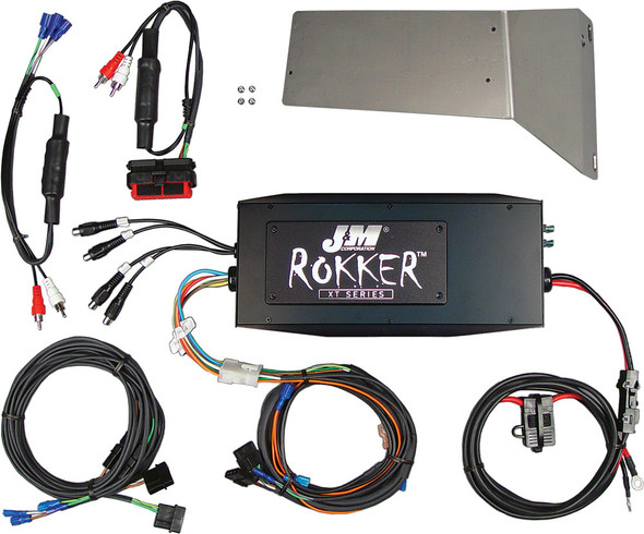 J&M Rokker P500W 4-Ch Amp Kit P500W Jamp-500Hr06-Rcrp