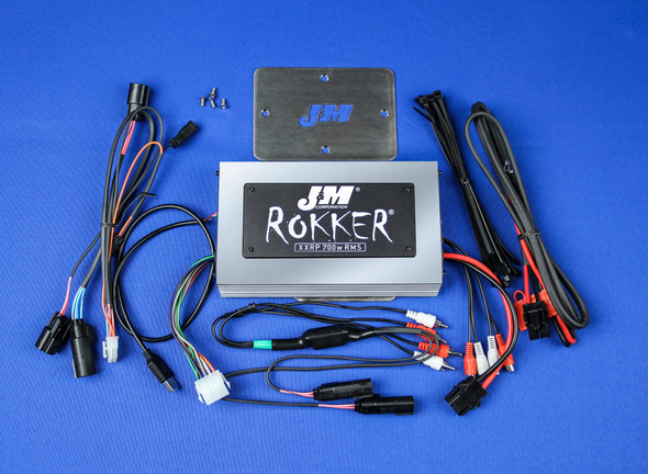 J&M Rokker P700W 4-Ch Amp Kit 15-18 Har Roadglide Jamp-700Hr15-Rcp