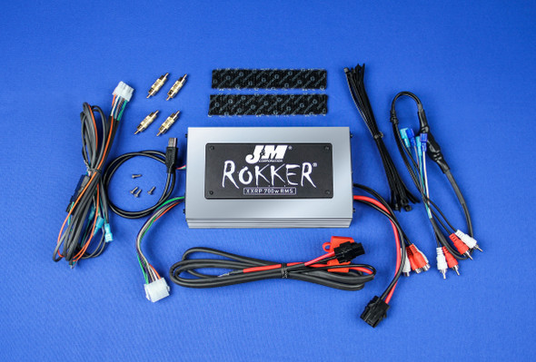 J&M Rokker P700W 4-Ch Amp Kit 98-13 Harley Univ Jamp-700Hd98-Unv