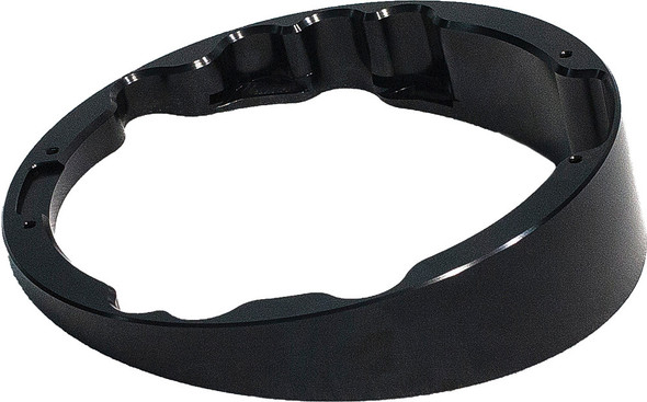 Mc Baggers Raked Headlight Bezel Black Hb2-B