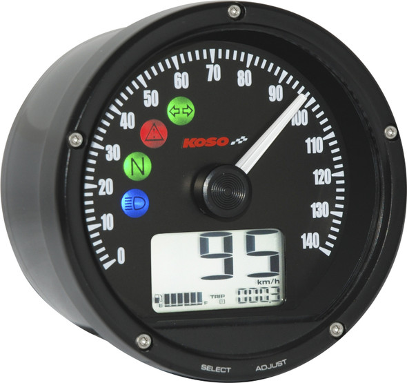 Koso Tnt-01S Speedometer Tachometer Combo Black Ba035170-Hd