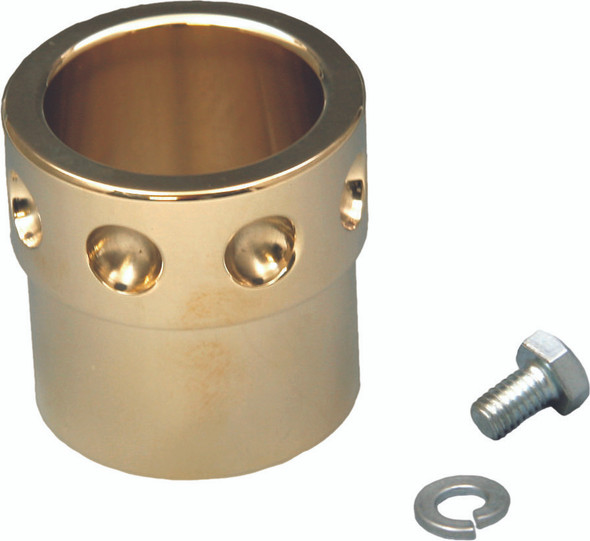 West-Eagle Drilled Exhaust Tip Brass H4248-B