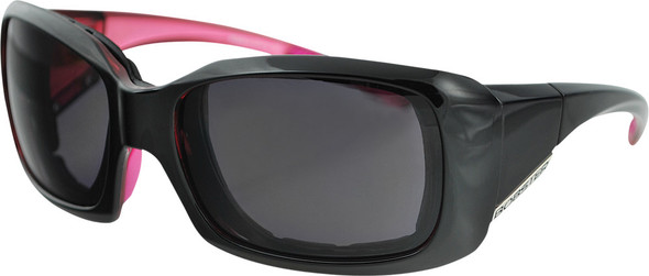 Bobster Ava Sunglasses Pink Ribbon W/Smoke Lens Bava601