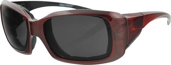Bobster Ava Sunglasses Ruby Red W/Smoke Lens Bava301