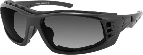 Bobster Chamber Sunglasses Gloss Black W/Smoked Lens Ecbr001
