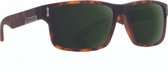 Dragon Count Sunglasses Matte Tortoise W/G15 Green Lens 270745815226