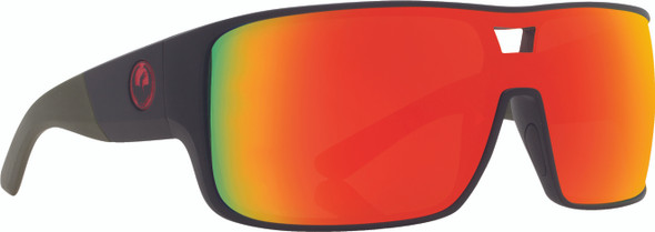 Dragon Hex Sunglasses Matte Utility W/Green/Red Ion 293977415300