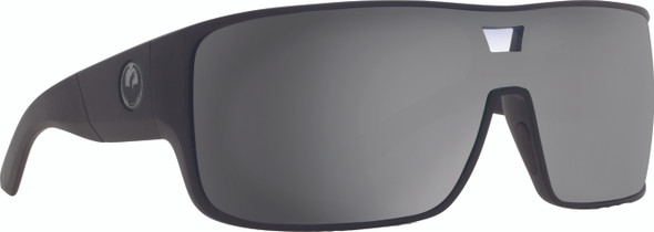 Dragon Hex Sunglasses Shiny Black W/Silver Lens 293977415009