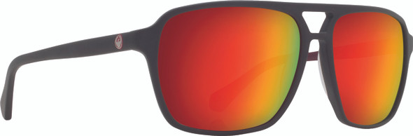 Dragon Passport Sunglasses Matte Magnet Grey W/Red Ion Lens 262615915209